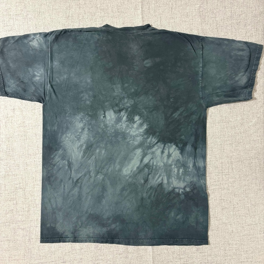 The Mountain Tie Dye 3 Wolves T Shirt XL Men Moon Dark Green Antonio Nesher 2007 - Picture 2 of 5